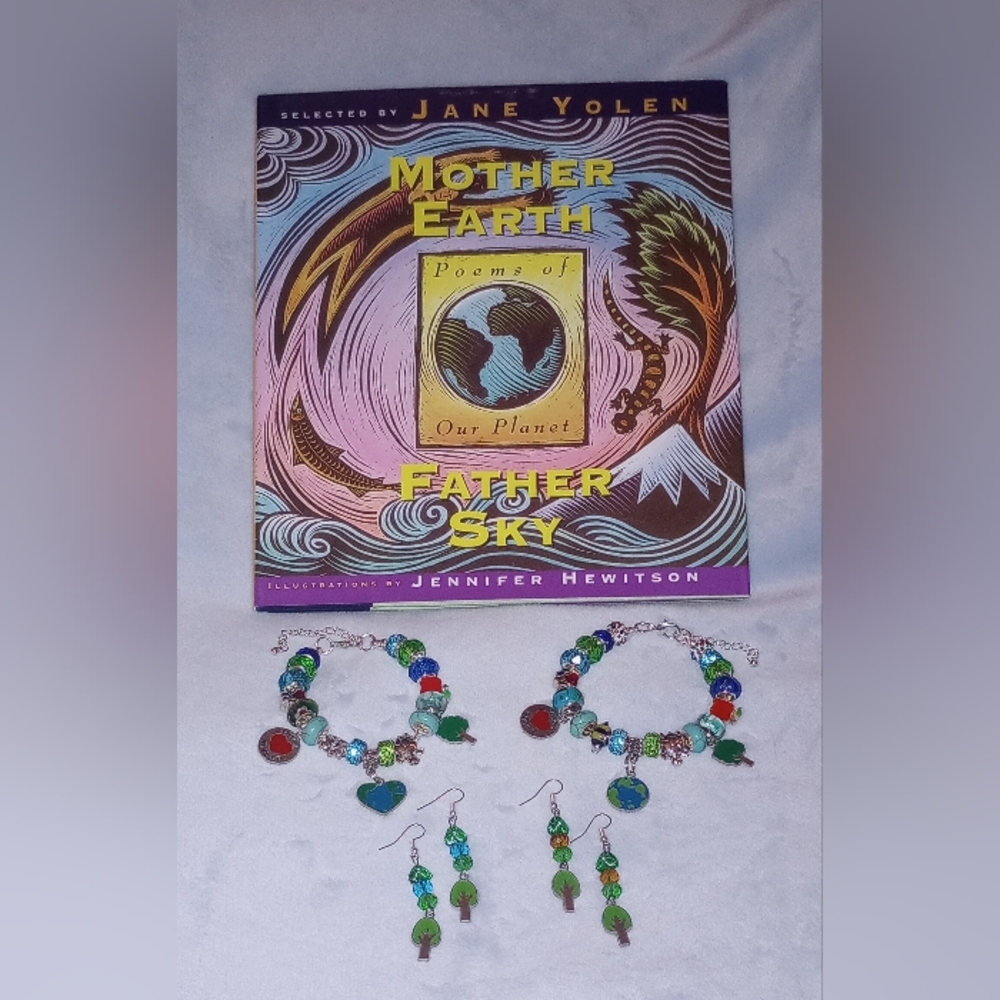 Earth Ocean Bracelet Earrings Book Of Poems